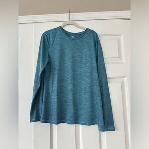 Blue Long Sleeve Top